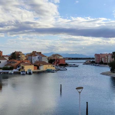 Studio Avec Vue Sublime Sur L'Etang Et Les Montagnes Catalanes Le Barcares Bagian luar foto
